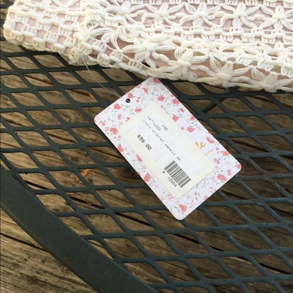 SZ 4 FREE PEOPLE CROCHET LINED PENCIL SKIRT - Picture 13 of 14